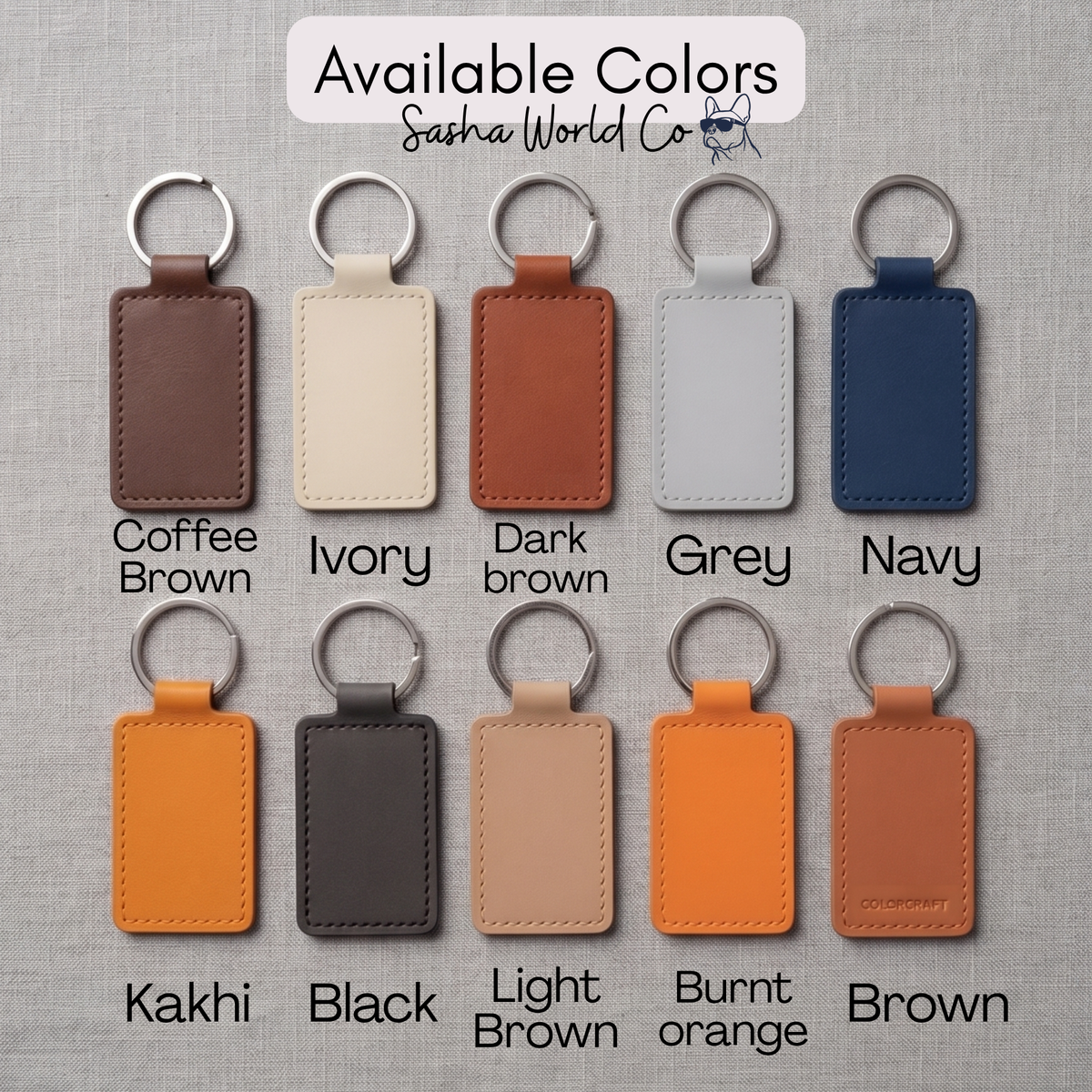 Boston Terrier Keychain Personalized – Custom Pet Name Faux Leather Tag