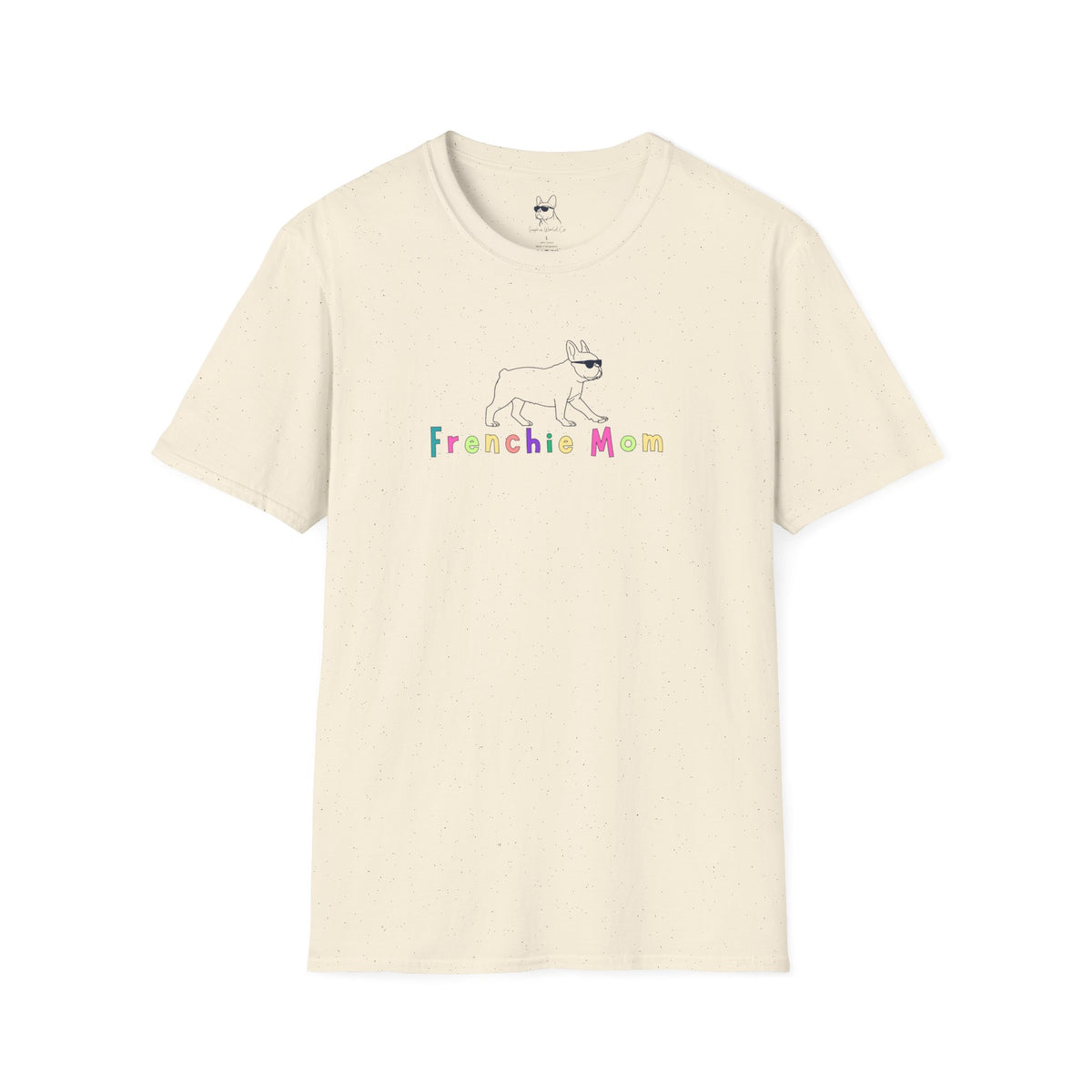 Frenchie Mom Shirt, Colorful French Bulldog Graphic Top, Dog Lover Tee